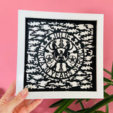 Personalised Framed Retirement Paper Cut