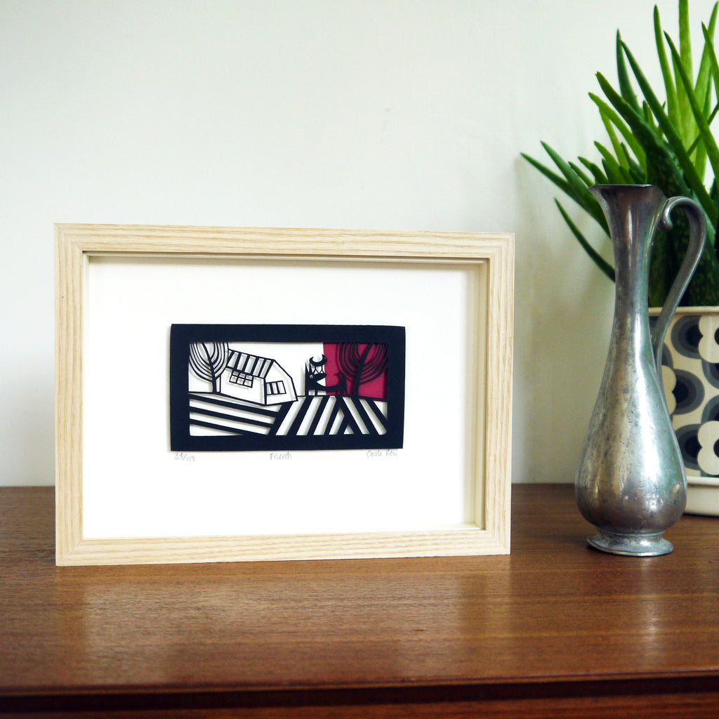 Friends Papercut Framed
