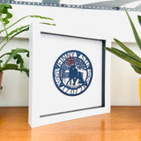NEW Framed Personalised Paper Cut