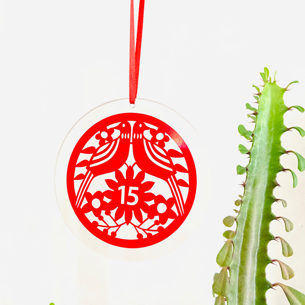 15th Wedding Anniversary Sun Catcher