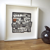 Welsh Town Papercut by Caroline Rees