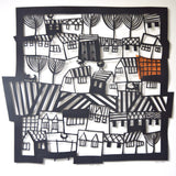 Welsh Town Papercut by Caroline Rees