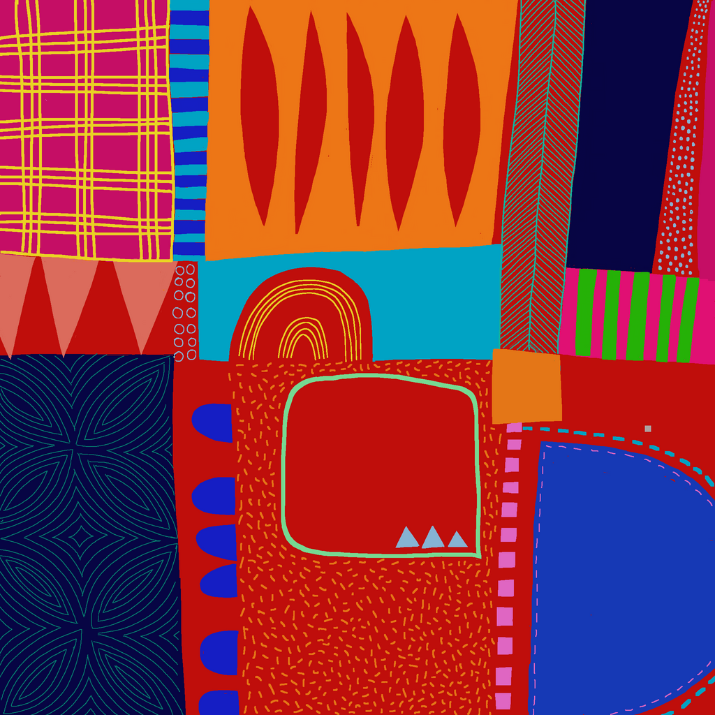 Memphis Textile Design