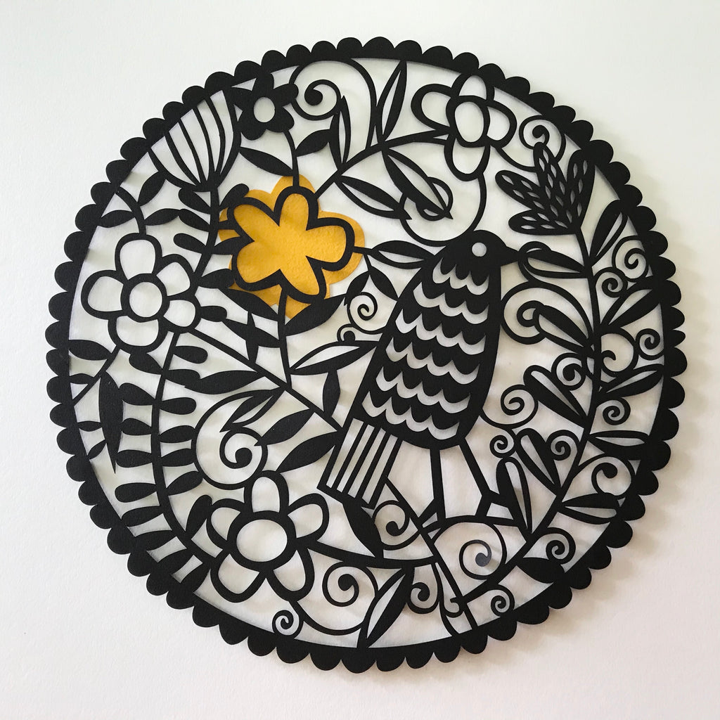 Aderyn Paper Cut Sunshine Yellow