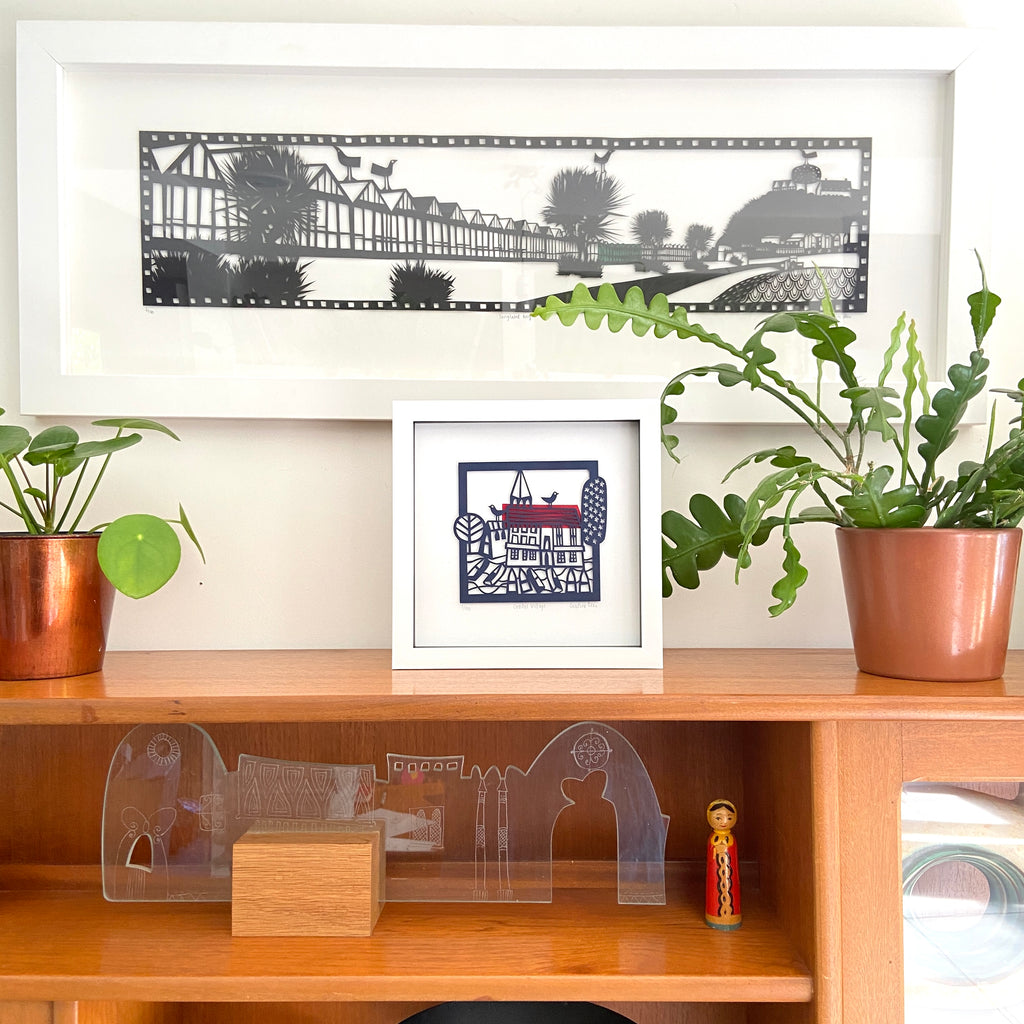 Coastal Village Limited Edition Paper Cut
