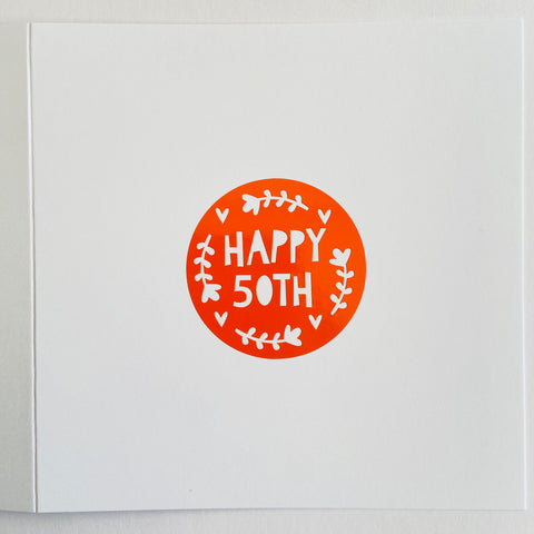 50th Birthday Card
