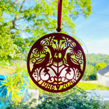 Ruby Wedding Glass Sun Catcher
