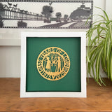 Framed 50th Anniversary Paper Cut
