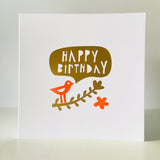 Colourful Handmade Happy Birthday Card