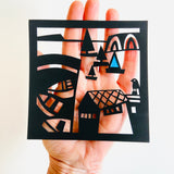 Harbour Paper Cutting Template