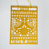 50th Golden Anniversary Paper Cut