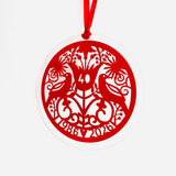 Ruby Wedding Glass Sun Catcher