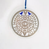 60th Anniversary Floral Sun Catcher