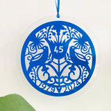 45th Sapphire Wedding Anniversary Gift Sun Catcher