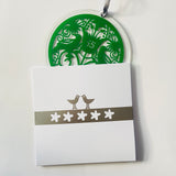 55th Wedding Anniversary Glass Hanging