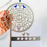60th Anniversary Floral Sun Catcher