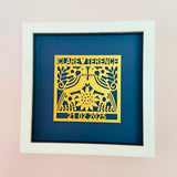Personalised Papercut Wedding Gift