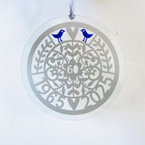 60th Anniversary Floral Sun Catcher
