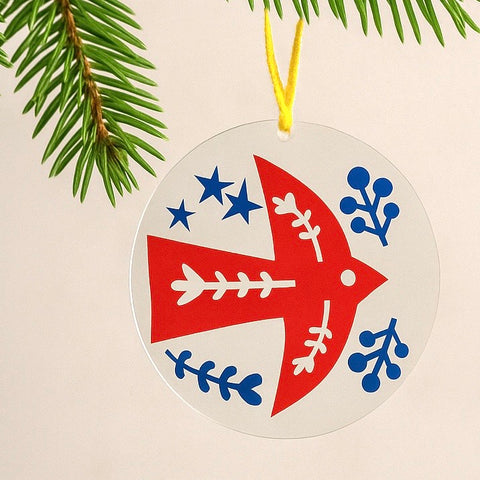 Folk Art Christmas Ornament