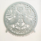 Personalised Silver Anniversary Paper Cut