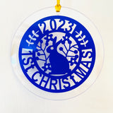 1st Christmas 2023 Perspex Tree Decoration
