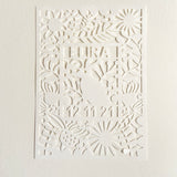 Personalised New Baby Paper Cut Artwork