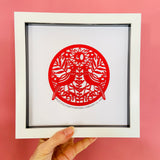 Ruby Anniversary Paper Cut