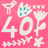 Hand Made 40th Card