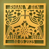 Personalised Papercut Wedding Gift