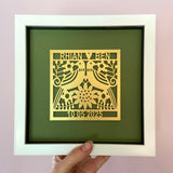 Personalised Papercut Wedding Gift