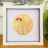 Personalised 50th Anniversary Gift with Names & Date