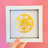 Framed 50th Anniversary Paper Cut