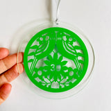30th Glass Hanging Decoration