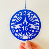 15th Wedding Anniversary Sun Catcher
