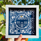 Personalised Framed bespoke Paper Cut