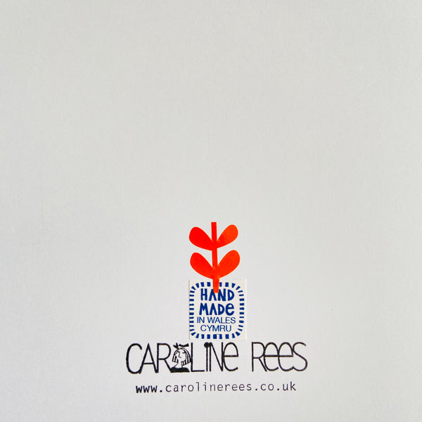 3 Cardiau Nadolig Llawen – www.carolinerees.co.uk