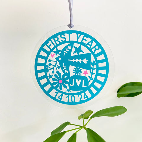 Personalised 1st Anniversary Keepsake