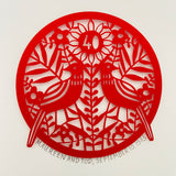 Ruby Anniversary Paper Cut