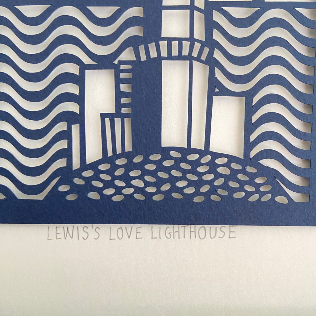 Lighthouse Paper Cut – www.carolinerees.co.uk
