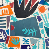 Blue Mosaic Collage