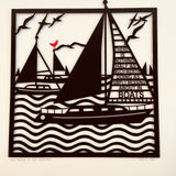 Bespoke Boats Paper Cut