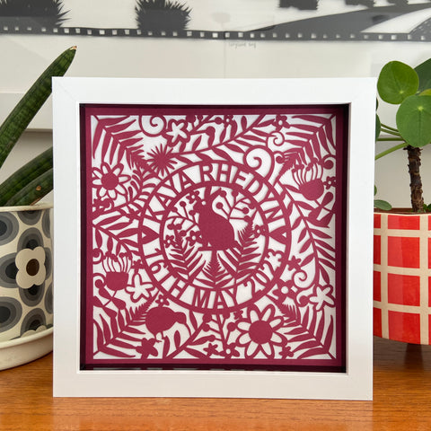 Bird Baby Paper Cut