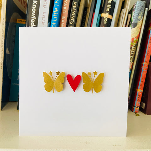 Paper cut Butterfly Card