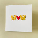 Paper cut Butterfly Card
