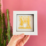 50th Anniversary Framed Paper Cut