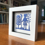 Framed Gardening Mini Paper Cut