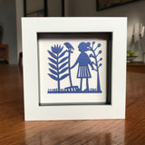 Framed Gardening Mini Paper Cut