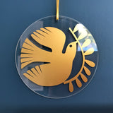 Bird with Leaves Hanging Ornament
