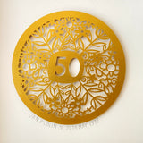 Personalised Golden Anniversary Paper Cut