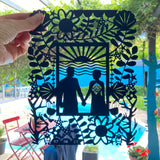 Bespoke 1st Wedding Paper Cut